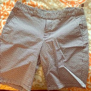 Navy and White Bermuda Shorts